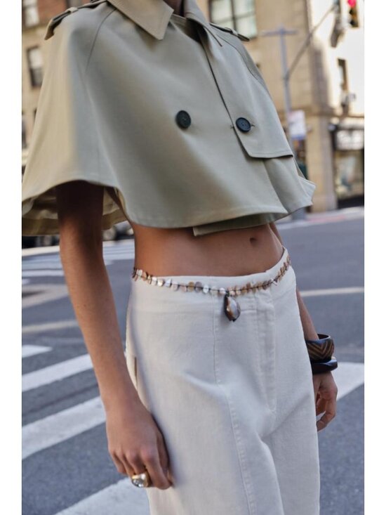 Zara Jackets & Blazers - ZARA ZW COLLECTION LIMITED EDITION CROPPED TRENCH COAT